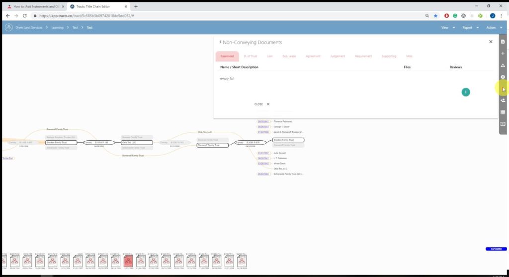 How to Add Instruments, NonConveying Documents, & Files Tracts