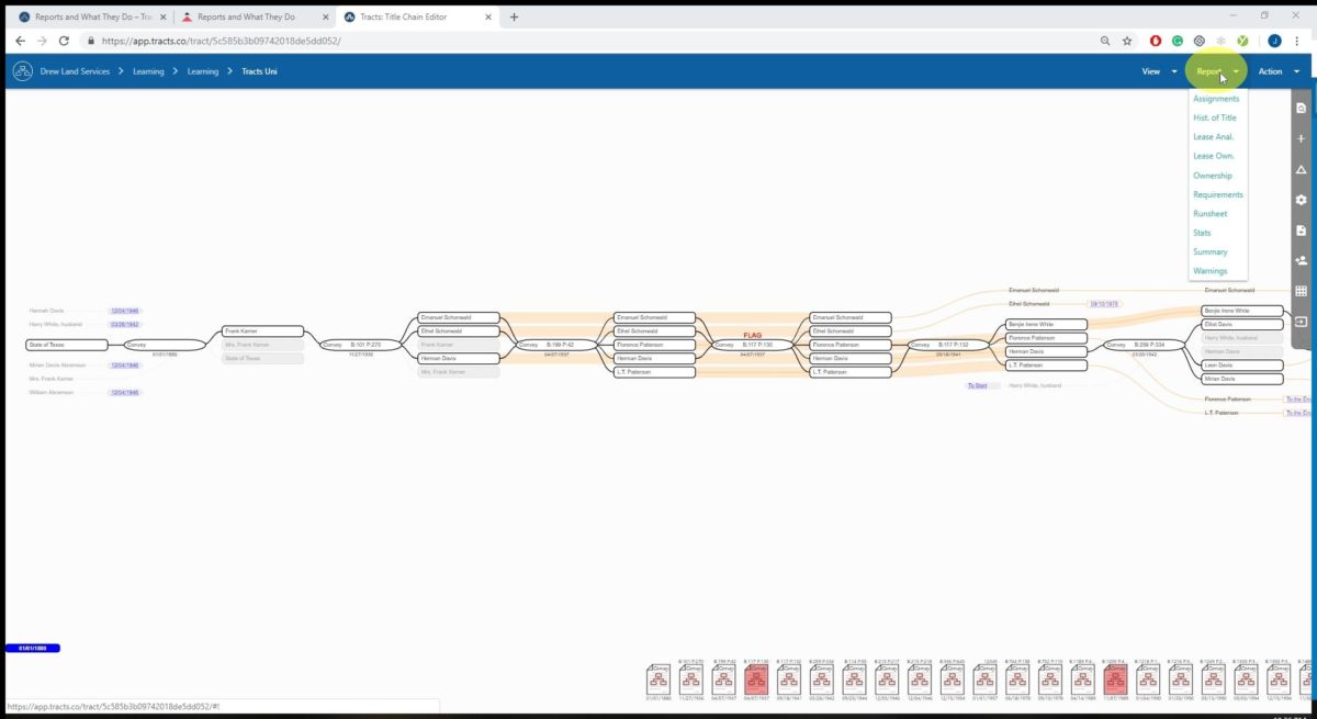 Title Reports | Tracts | Title Management Platform
